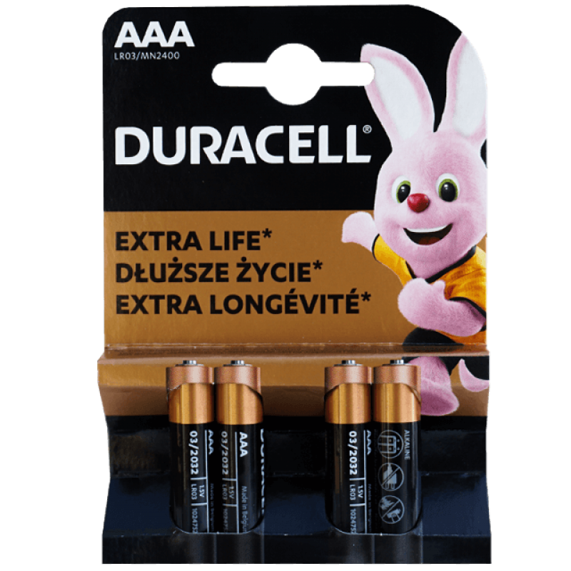 Baterii Alcaline R3 4 buc/set Duracell